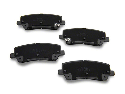 C&L Super Sport Cross-Drilled and Slotted Brake Rotor and Pad Kit; Rear (15-23 Mustang EcoBoost w/o Performance Pack, V6)