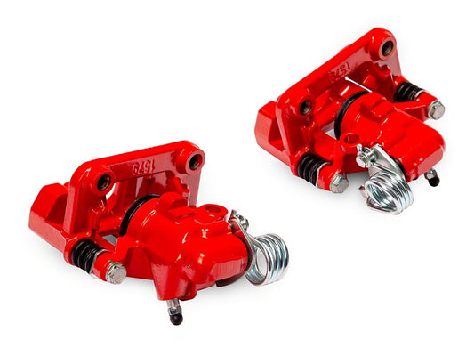 C&L Performance Series Rear Brake Calipers; Red (94-04 Mustang GT, V6)