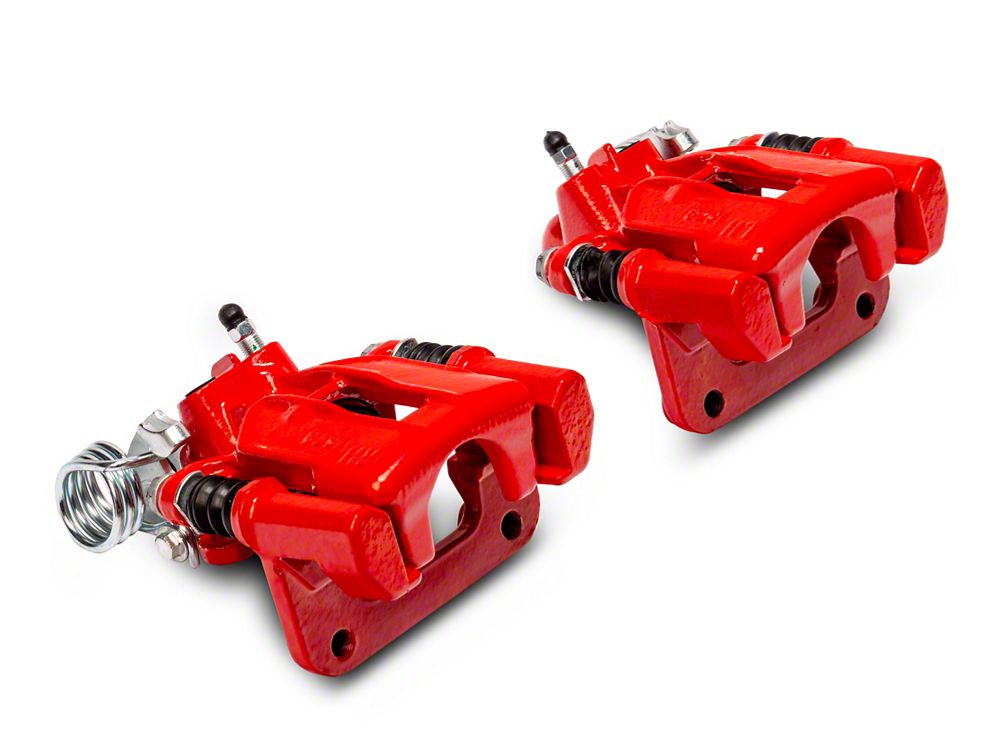 C&L Performance Series Rear Brake Calipers; Red (94-04 Mustang GT, V6)