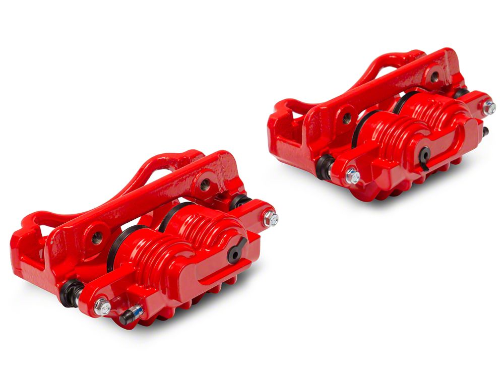 C&L Performance Series Front Brake Calipers; Red (03-04 Mustang GT, V6)