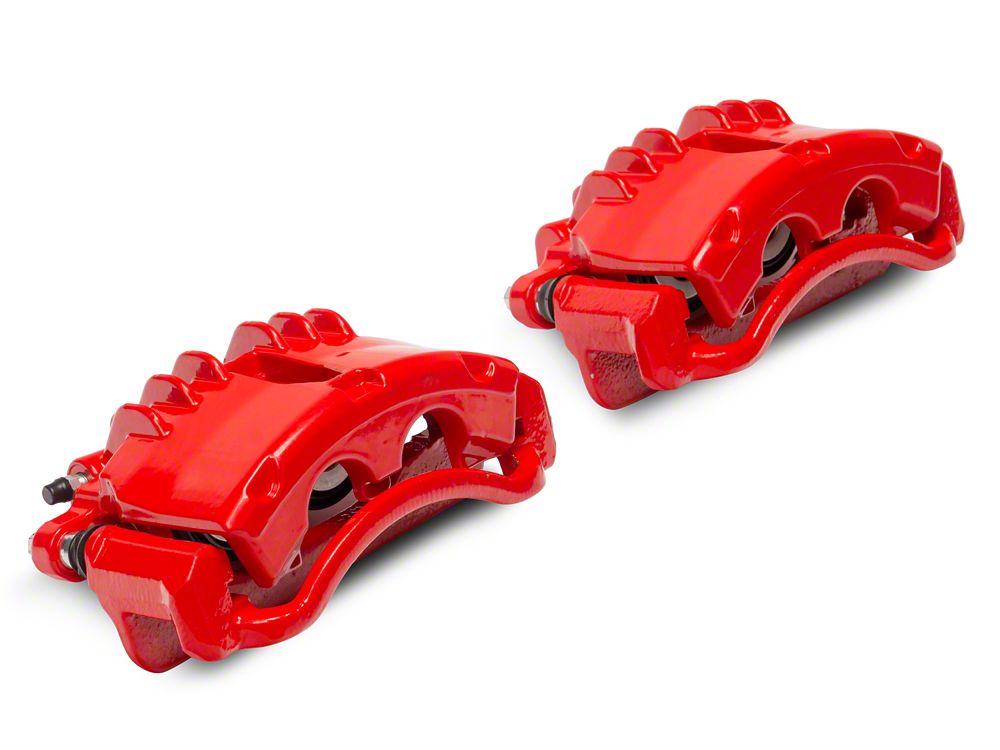 C&L Performance Series Front Brake Calipers; Red (03-04 Mustang GT, V6)