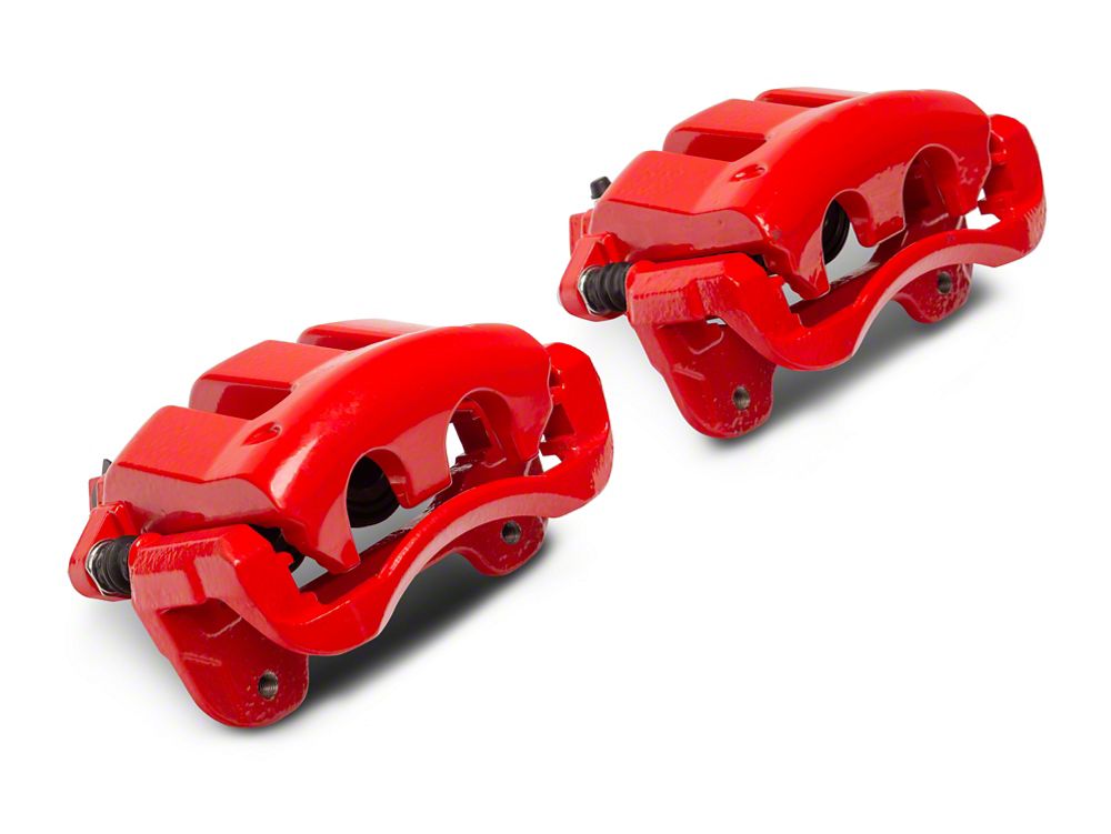 C&L Performance Series Front Brake Calipers; Red (11-14 Mustang GT w/o Performance Pack)