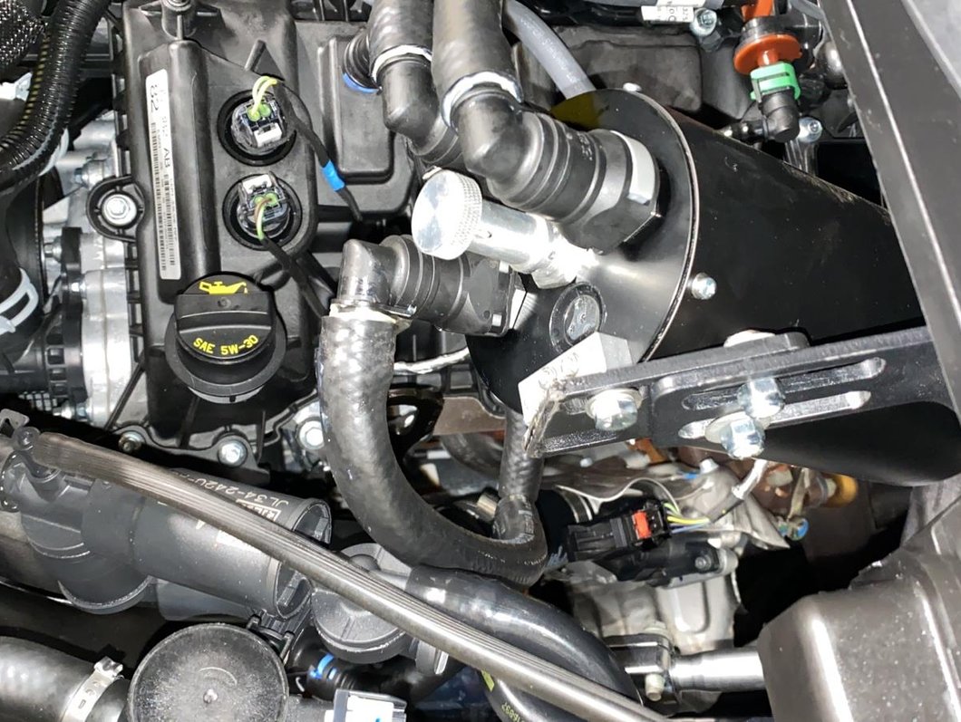 C&L Gen 2 Monster Oil Separator Catch Can; Black (Universal; Some Adaptation May Be Required)