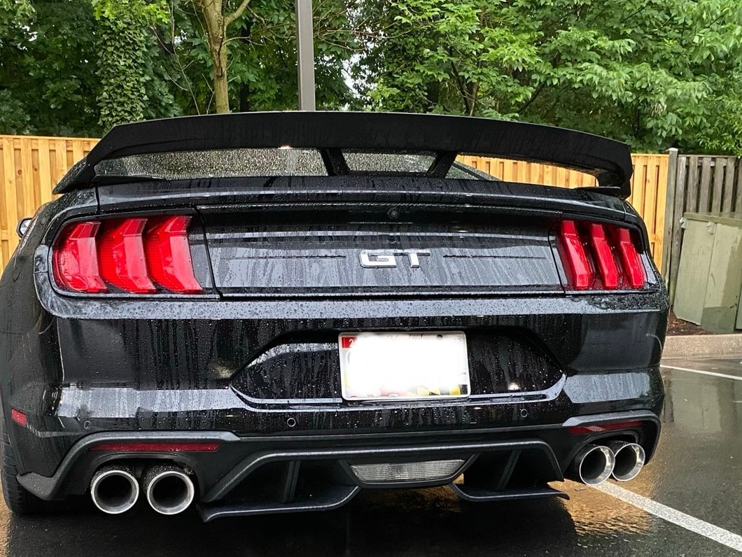 C&L Muffler Delete Axle-Back Exhaust with Polished Tips (18-23 Mustang GT w/o Active Exhaust)