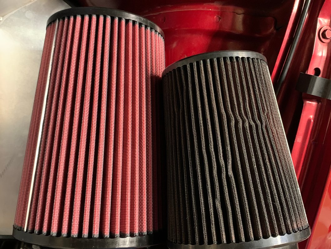 C&L Cold Air Intake Replacement Filter; 4-Inch Inlet / 9-Inch Length