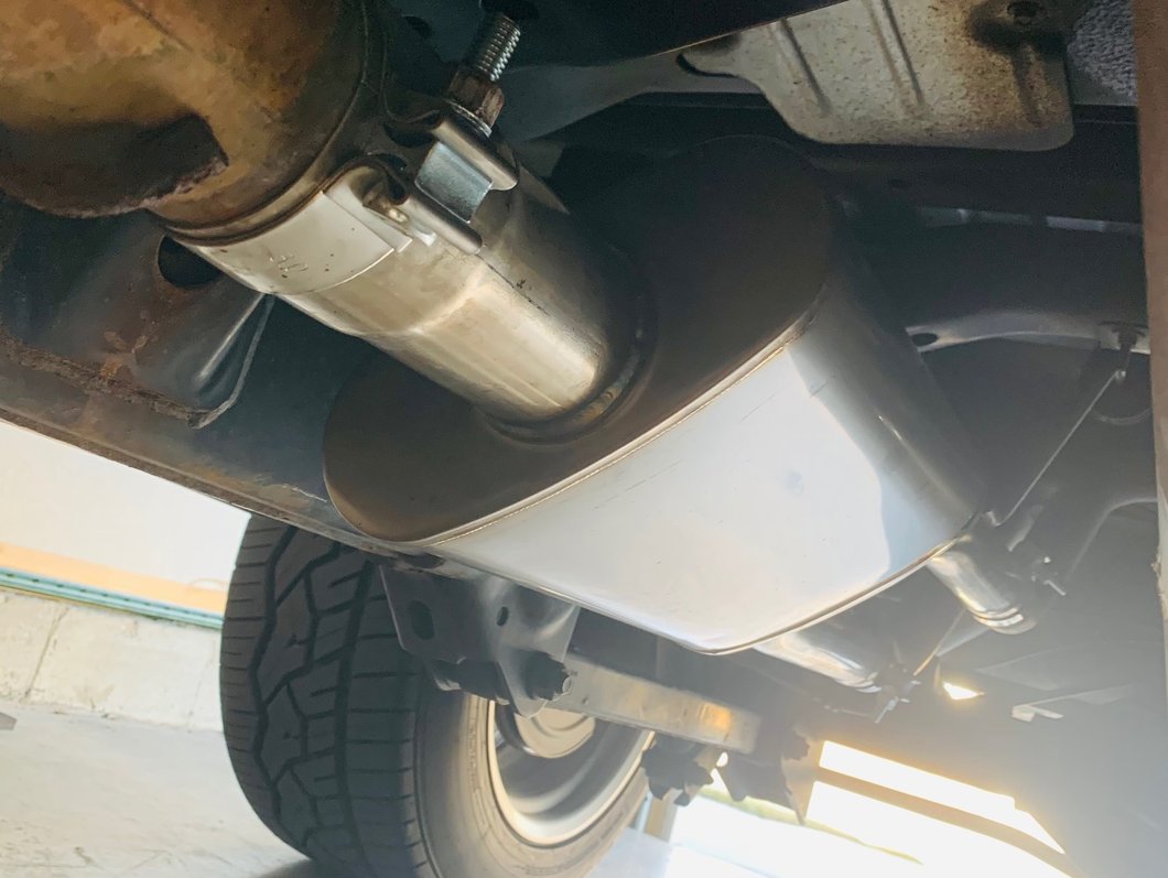 C&L Direct-Fit Performance Muffler with Polished Tips (09-18 5.7L RAM 1500 w/ Factory Dual Exhaust)