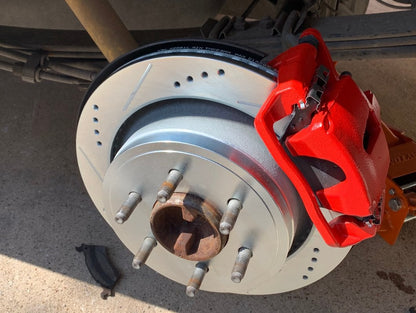 C&L Super Sport HD Brake Rotor and Pad Kit; Rear (12-14 F-150; 15-17 F-150 w/ Manual Parking Brake)