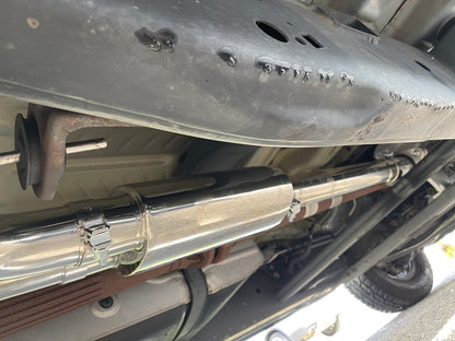 C&L Dual Exhaust System with Polished Tips; Side Exit (15-20 2.7L EcoBoost F-150)