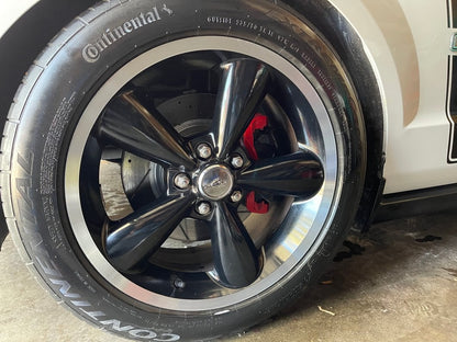 C&L Super Sport Cross-Drilled and Slotted Rotors; Front Pair (05-10 Mustang GT; 11-14 Mustang V6)