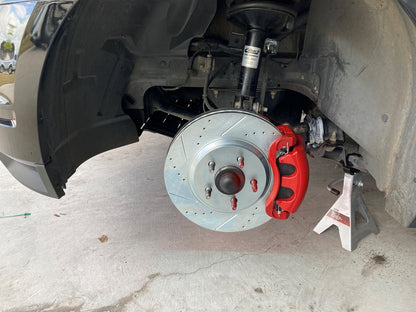 C&L Super Sport Brake Rotor and Pad Kit; Front (05-10 Mustang GT)