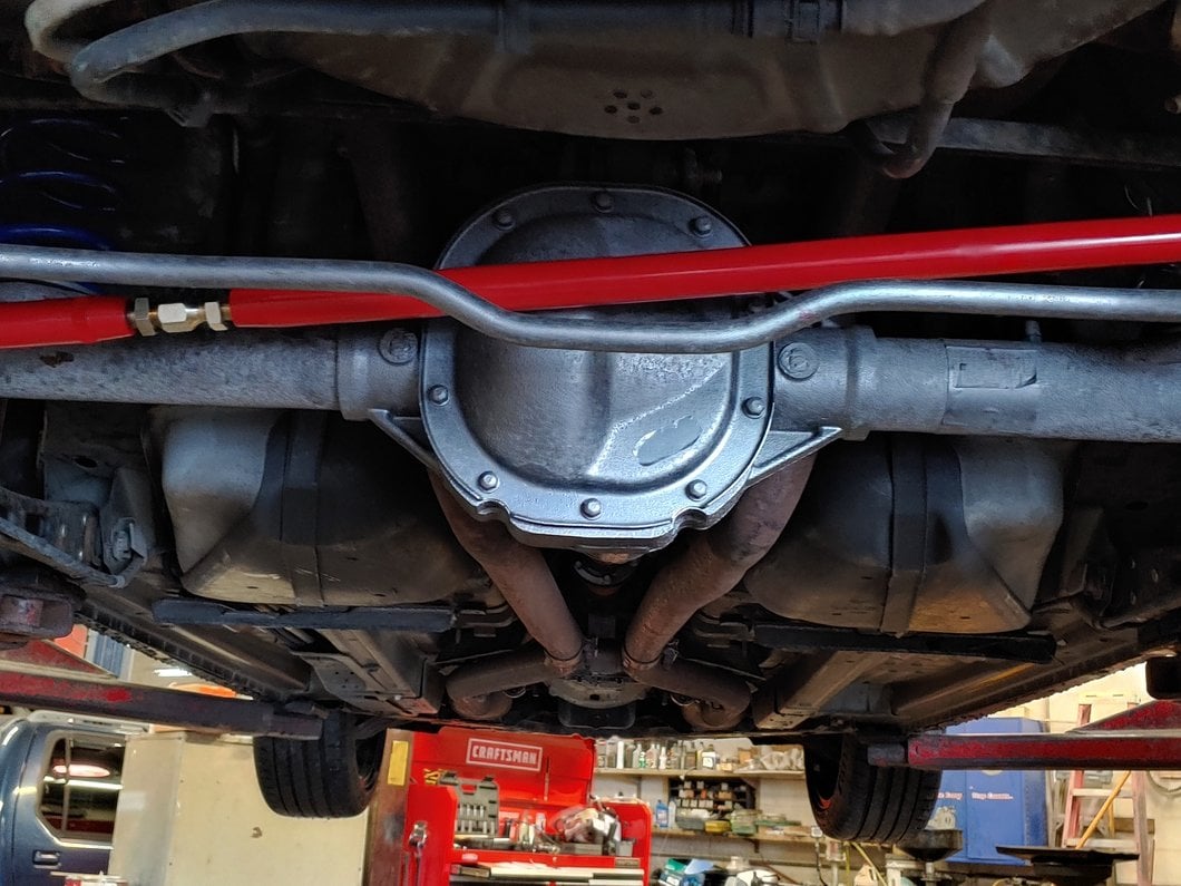 C&L Adjustable Panhard Bar; Red (05-14 Mustang)