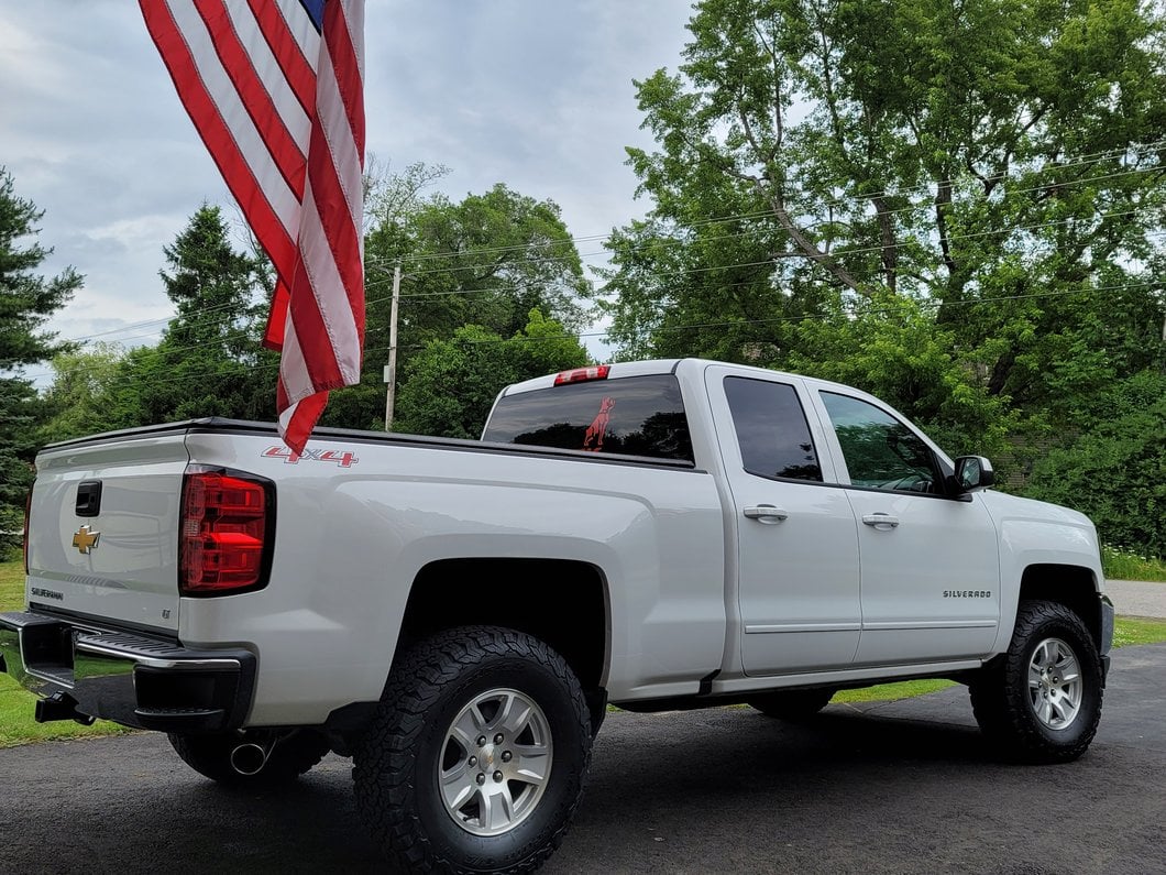 C&L Single Exhaust System with Polished Tip; Side Exit (14-18 4.3L Silverado 1500)