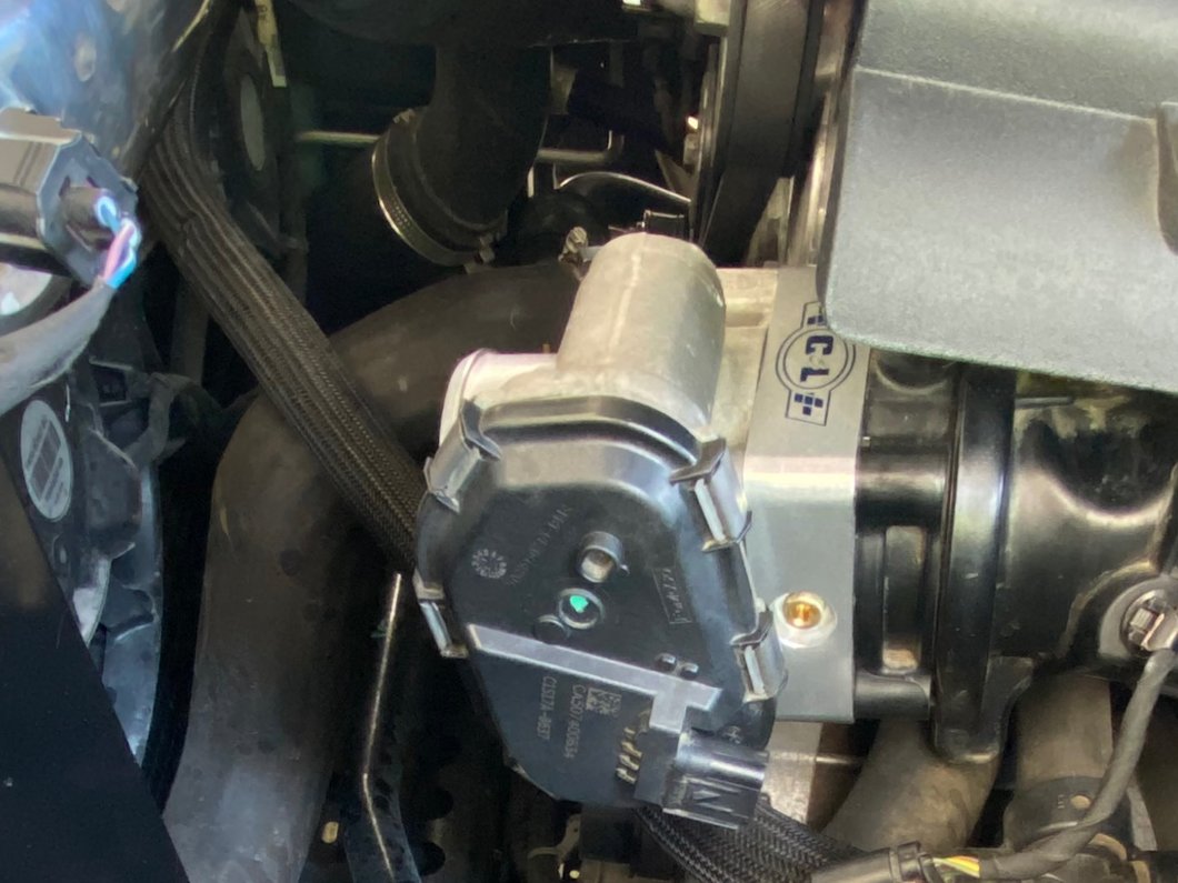 C&L Throttle Body Spacer with Nitrous Ports (15-23 Mustang EcoBoost)