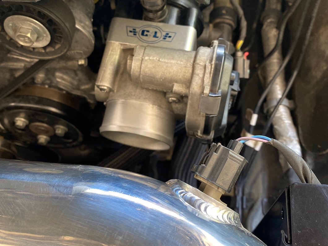 C&L Throttle Body Spacer with Nitrous Ports (15-23 Mustang EcoBoost)