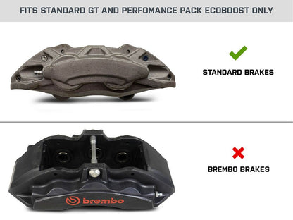C&L Super Sport Ceramic Brake Pads; Front Pair (15-23 Mustang GT w/o Performance Pack, EcoBoost w/ Performance Pack)