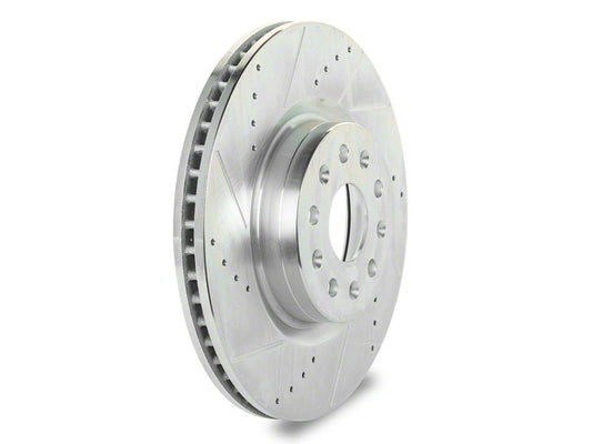 C&L Super Sport HD Cross-Drilled and Slotted Rotors; Front Pair (16-24 Camaro SS w/ 4-Piston Front Calipers; 21-24 Camaro LT1)