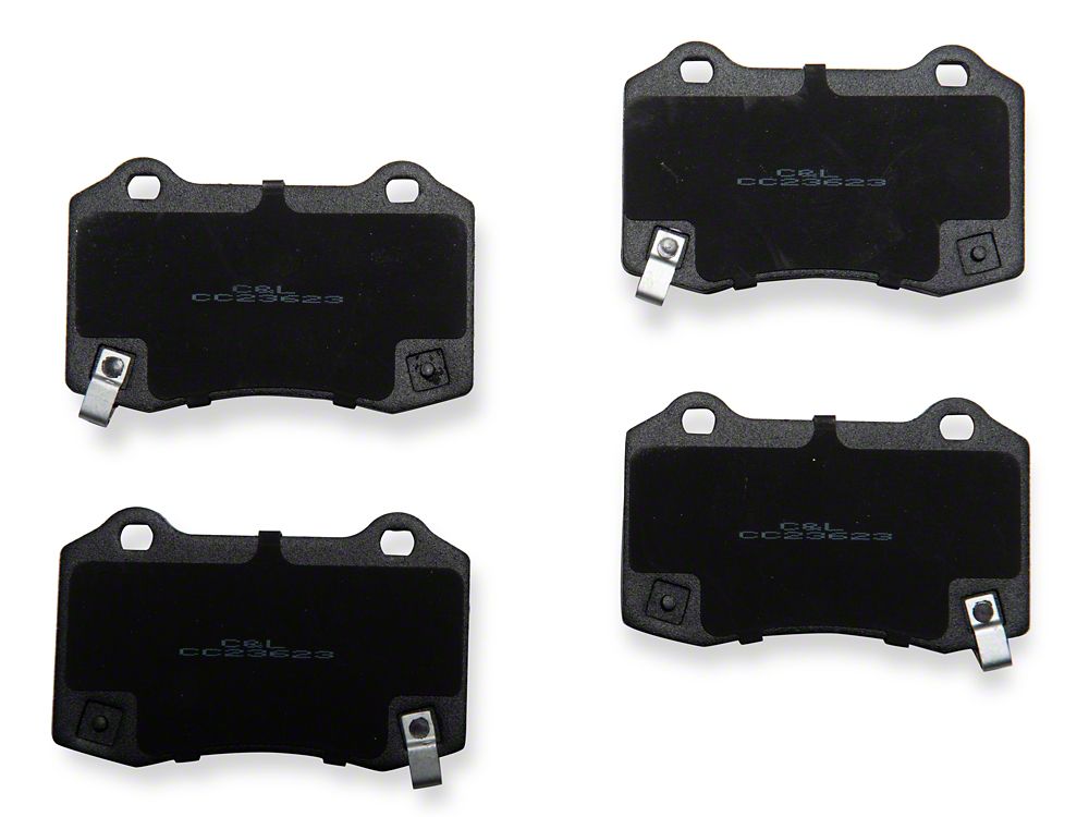 C&L Super Sport Ceramic Brake Pads; Rear Pair (10-15 Camaro SS; 12-24 Camaro ZL1)