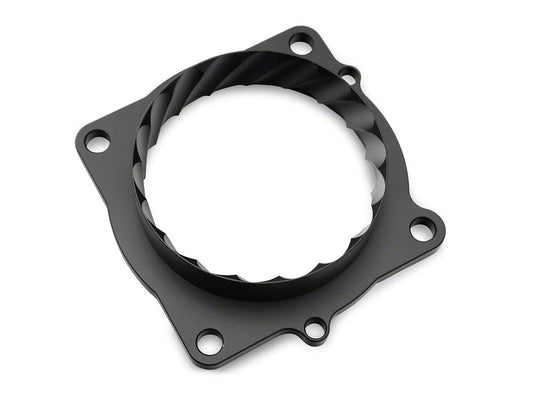 C&L Throttle Body Spacer; Black (06-10 6.1L HEMI Charger; 06-23 5.7L HEMI, 6.4L HEMI Charger)