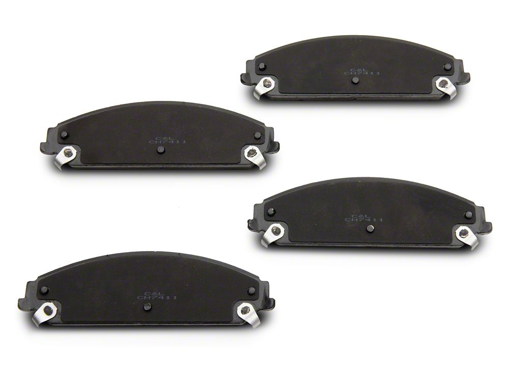 C&L Super Sport Ceramic Brake Pads; Front Pair (09-23 Challenger GT, R/T, Rallye Redline, SXT & T/A w/ Dual Piston Front Calipers; 2011 Challenger SE w/ Dual Piston Front Calipers)