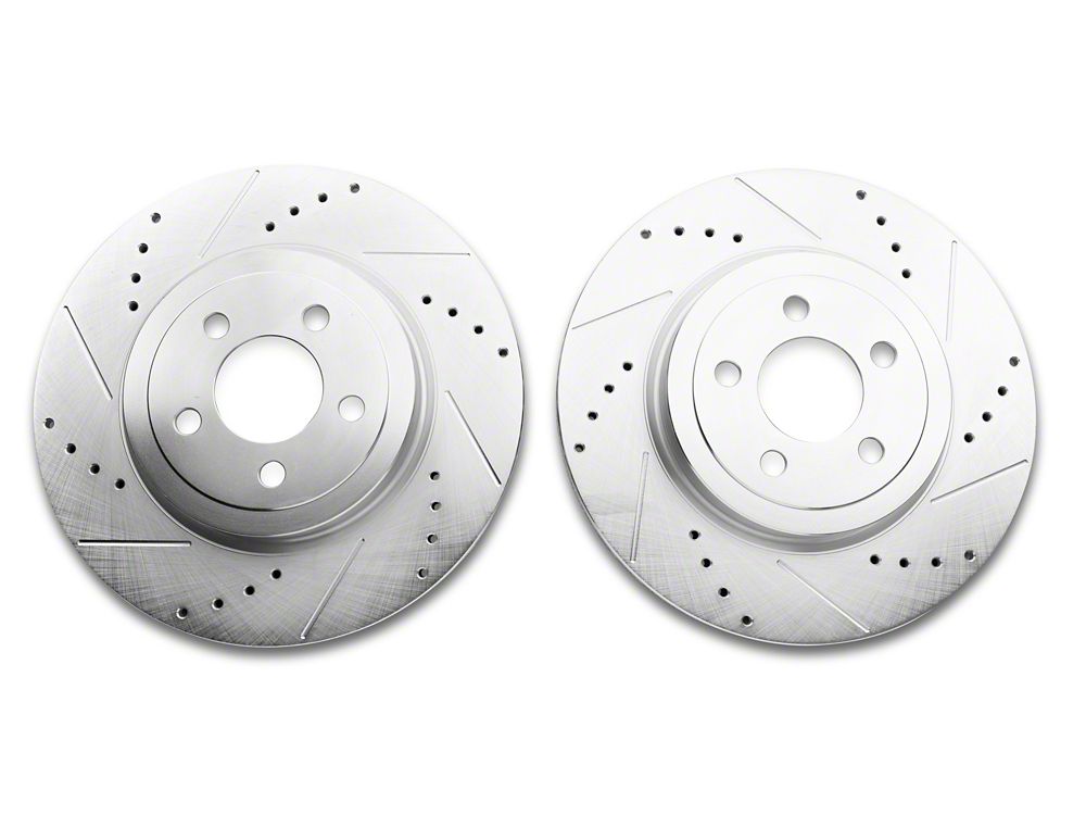 C&L Super Sport Brake Rotor and Pad Kit; Front (09-23 Challenger GT, R/T, Rallye Redline, SXT & T/A w/ Dual Piston Front Calipers; 2011 Challenger SE w/ Dual Piston Front Calipers)