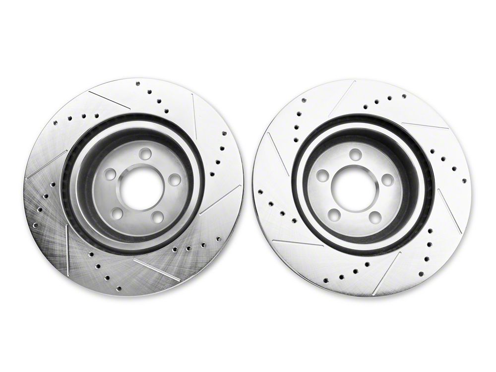 C&L Super Sport Brake Rotor and Pad Kit; Front (09-23 Challenger GT, R/T, Rallye Redline, SXT & T/A w/ Dual Piston Front Calipers; 2011 Challenger SE w/ Dual Piston Front Calipers)