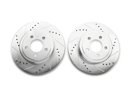 C&L Super Sport Brake Rotor and Pad Kit; Rear (09-23 Challenger GT, R/T, Rallye Redline, SXT & T/A w/ Dual Piston Front Calipers & Vented Rear Rotors; 2011 Challenger SE w/ Dual Piston Front Calipers & Vented Rear Rotors)