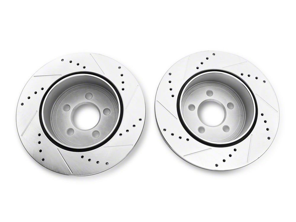C&L Super Sport Brake Rotor and Pad Kit; Front and Rear (09-23 Challenger GT, R/T, Rallye Redline, SXT & T/A w/ Dual Piston Front Calipers; 2011 Challenger SE w/ Dual Piston Front Calipers)