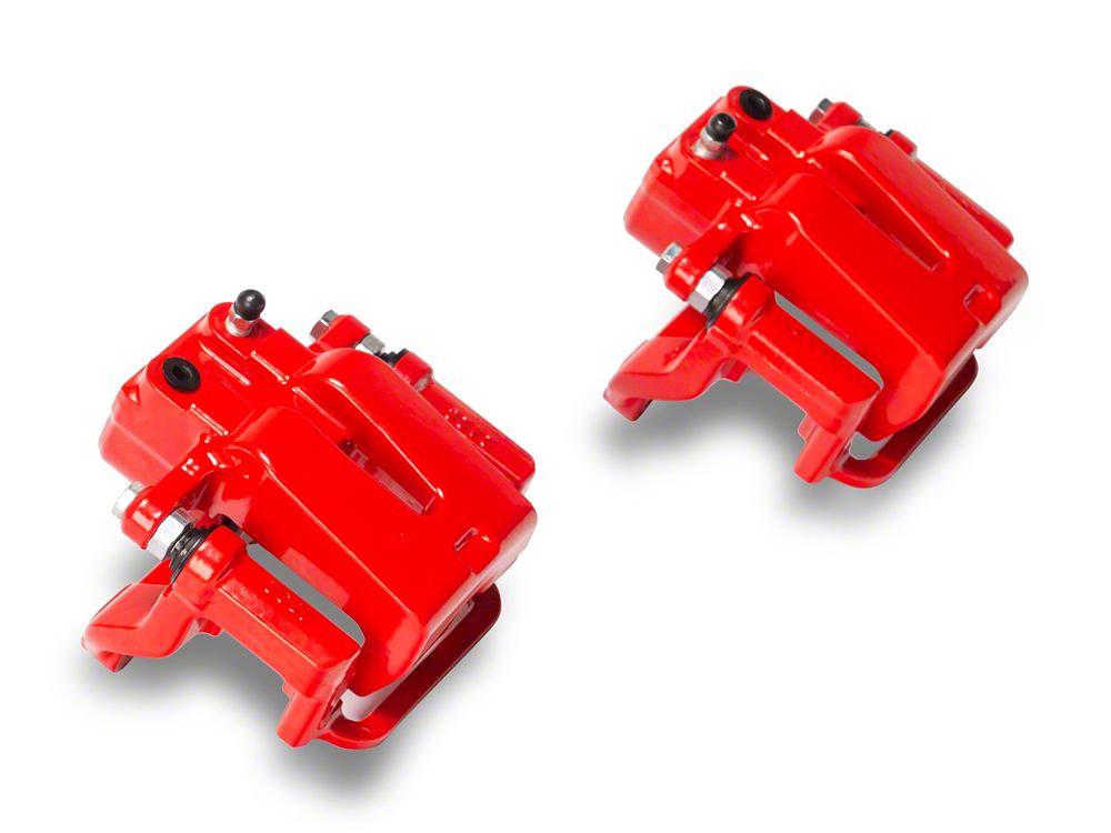 C&L Performance Series Rear Brake Calipers; Red (06-20 Charger AWD SE, AWD SXT, Daytona, GT & R/T w/ Dual Piston Front Calipers)