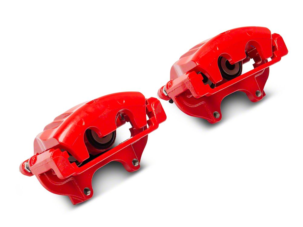 C&L Performance Series Front and Rear Brake Calipers; Red (12-20 Charger AWD SXT, Daytona, GT & R/T w/ Dual Piston Front Calipers)
