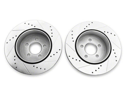 C&L Super Sport Brake Rotor and Pad Kit; Rear (06-23 Charger AWD SE, AWD SXT, Daytona, GT & R/T w/ Dual Piston Front Calipers)