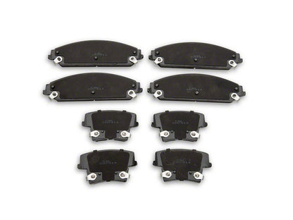 C&L Super Sport Brake Rotor and Pad Kit; Front and Rear (06-23 Charger AWD SE, AWD SXT, Daytona, GT & R/T w/ Dual Piston Front Calipers)