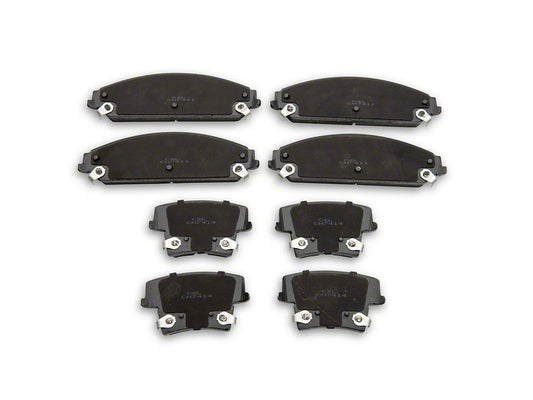 C&L Super Sport Brake Rotor and Pad Kit; Front and Rear (06-23 Charger AWD SE, AWD SXT, Daytona, GT & R/T w/ Dual Piston Front Calipers)