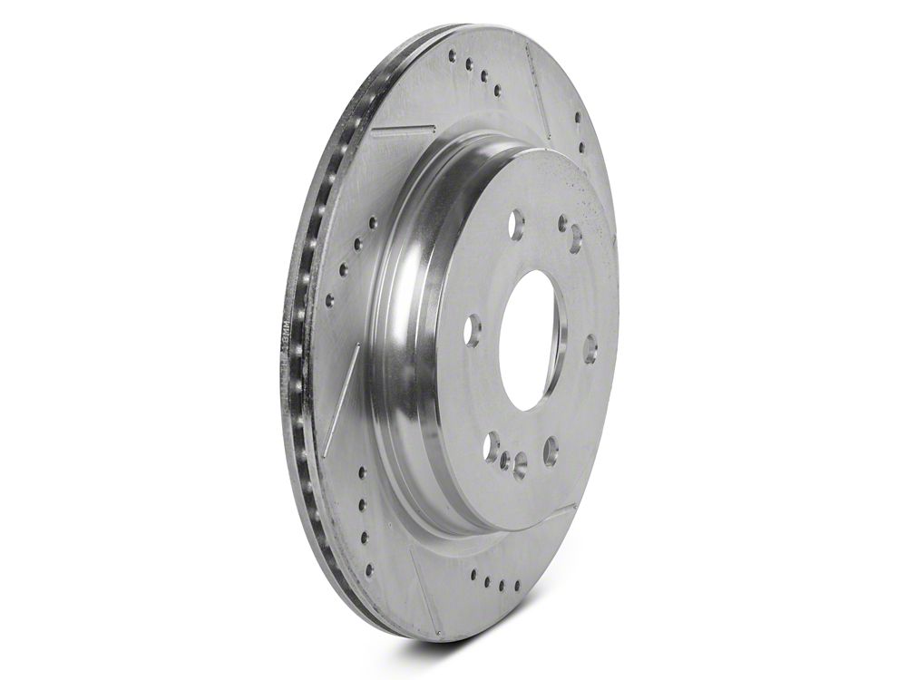 C&L Super Sport HD Cross-Drilled and Slotted 6-Lug Rotors; Rear Pair (21-26 Tahoe)