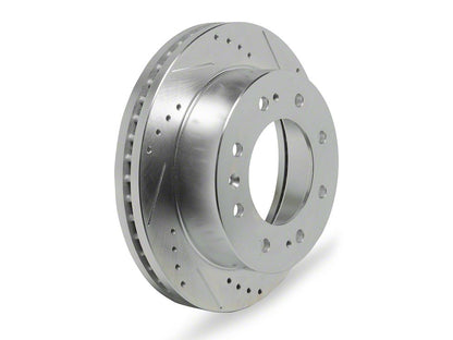 C&L Super Sport HD Cross-Drilled and Slotted 8-Lug Rotors; Front Pair (11-26 Silverado 2500 HD)