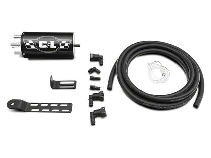 C&L Gen 2 Monster Oil Separator Catch Can; Black (Universal; Some Adaptation May Be Required)
