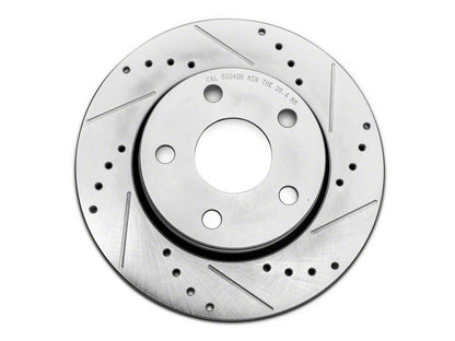 C&L Super Sport HD Cross-Drilled and Slotted Rotors; Front Pair (07-18 Jeep Wrangler JK)