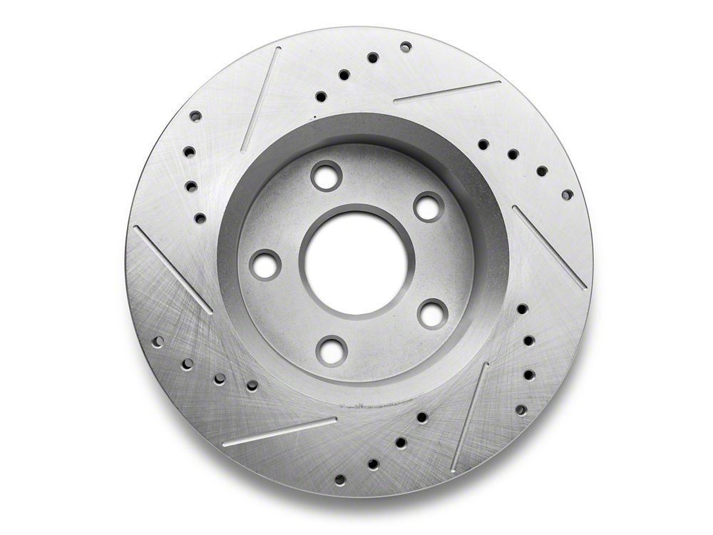 C&L Super Sport HD Cross-Drilled and Slotted Rotors; Front Pair (07-18 Jeep Wrangler JK)