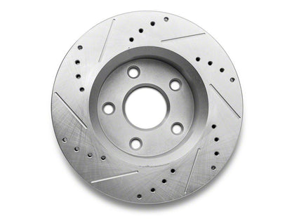 C&L Super Sport HD Cross-Drilled and Slotted Rotors; Front Pair (07-18 Jeep Wrangler JK)
