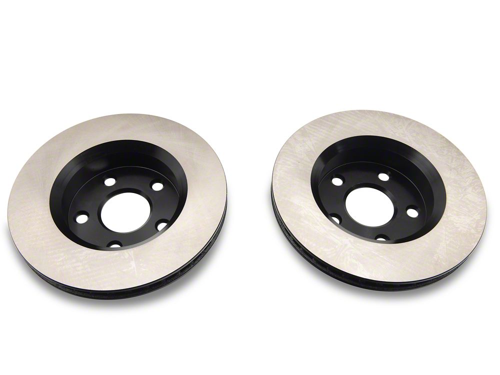C&L OE Replacement Black Coated Rotor; Front (07-18 Jeep Wrangler JK)