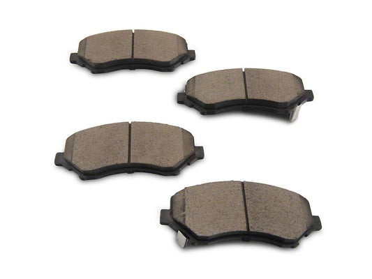 C&L OE Replacement Black Coated Brake Rotor and Pad Kit; Front (07-18 Jeep Wrangler JK)