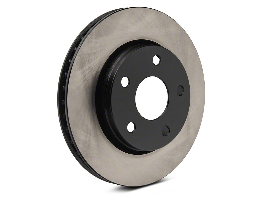 C&L OE Replacement Black Coated Brake Rotor and Pad Kit; Front (07-18 Jeep Wrangler JK)