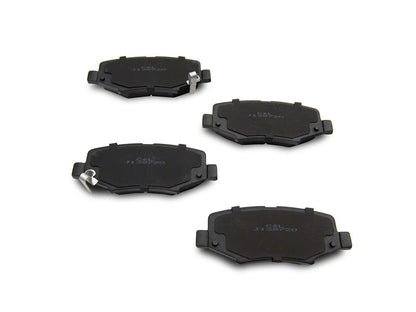 C&L OE Replacement Black Coated Brake Rotor and Pad Kit; Rear (07-18 Jeep Wrangler JK)