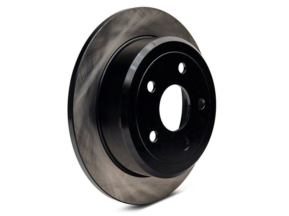 C&L OE Replacement Black Coated Brake Rotor and Pad Kit; Rear (07-18 Jeep Wrangler JK)