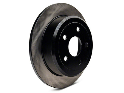 C&L OE Replacement Black Coated Brake Rotor and Pad Kit; Rear (07-18 Jeep Wrangler JK)