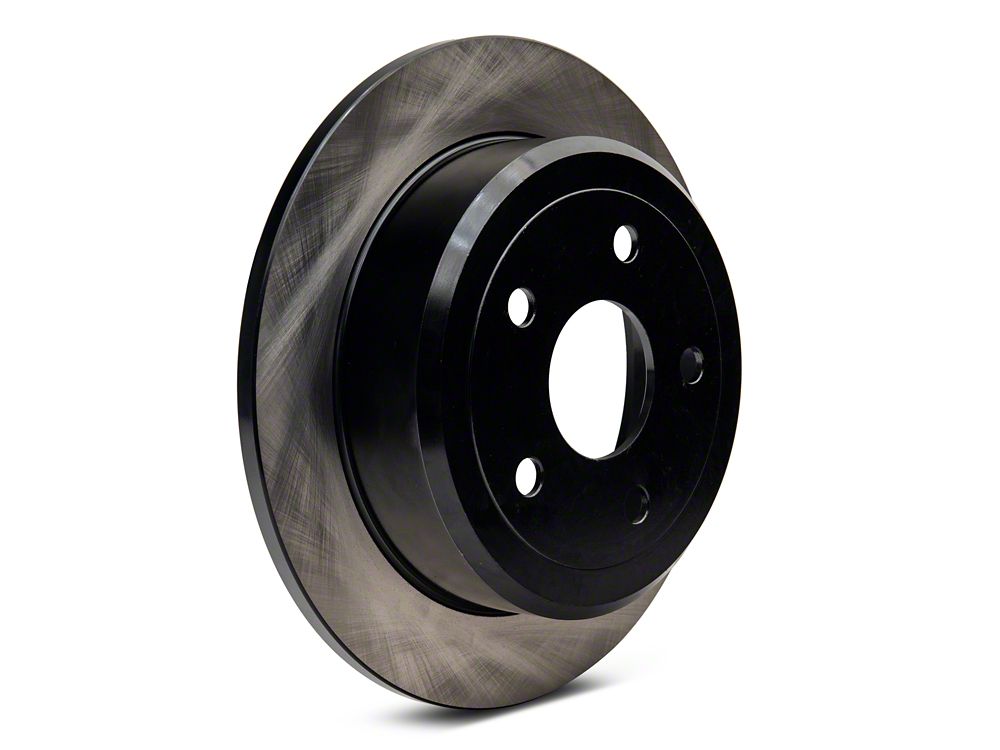 C&L OE Replacement Black Coated Brake Rotor and Pad Kit; Rear (07-18 Jeep Wrangler JK)