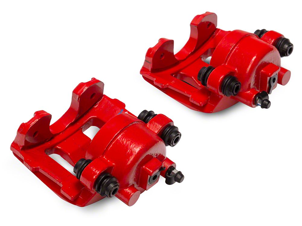C&L Performance Front Brake Calipers; Red (90-06 Jeep Wrangler YJ & TJ)