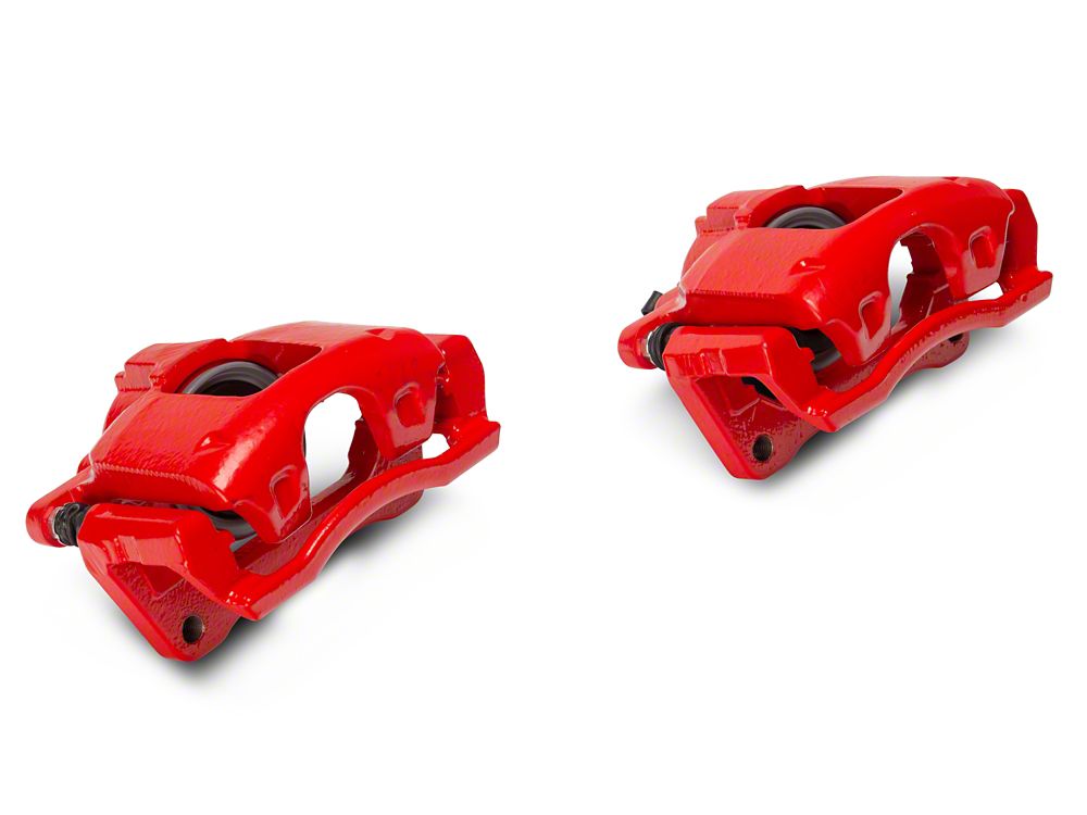 C&L Performance Front Brake Calipers; Red (07-18 Jeep Wrangler JK)