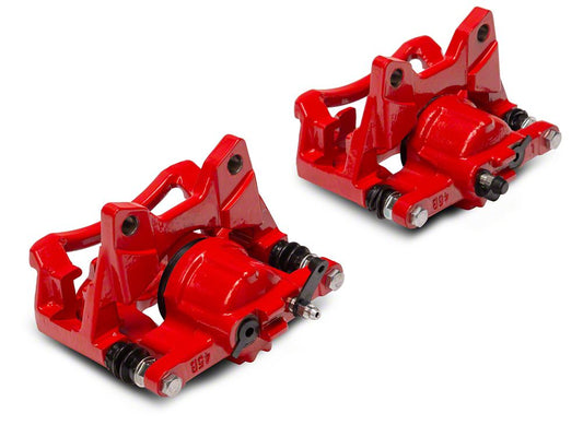 C&L Performance Rear Brake Calipers; Red (07-18 Jeep Wrangler JK)