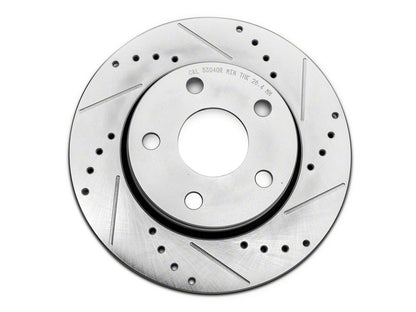 C&L Super Sport HD Cross-Drilled and Slotted Rotors; Front and Rear (07-18 Jeep Wrangler JK)