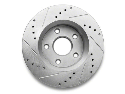 C&L Super Sport HD Cross-Drilled and Slotted Rotors; Front and Rear (07-18 Jeep Wrangler JK)